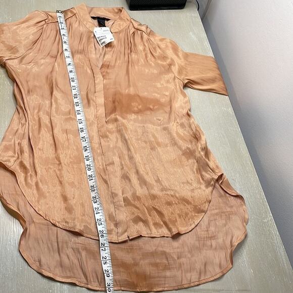 NWT H&M satin crinkle tunic blouse - Picture 7 of 8